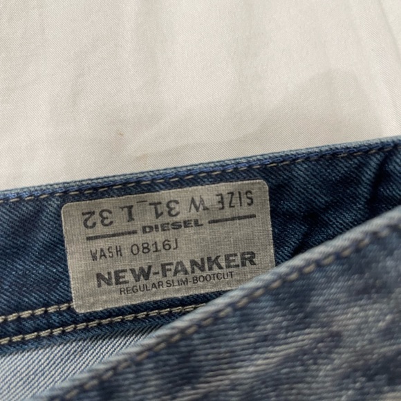 Diesel New-Fanker Jeans Size 31 X 32 - Picture 3 of 4